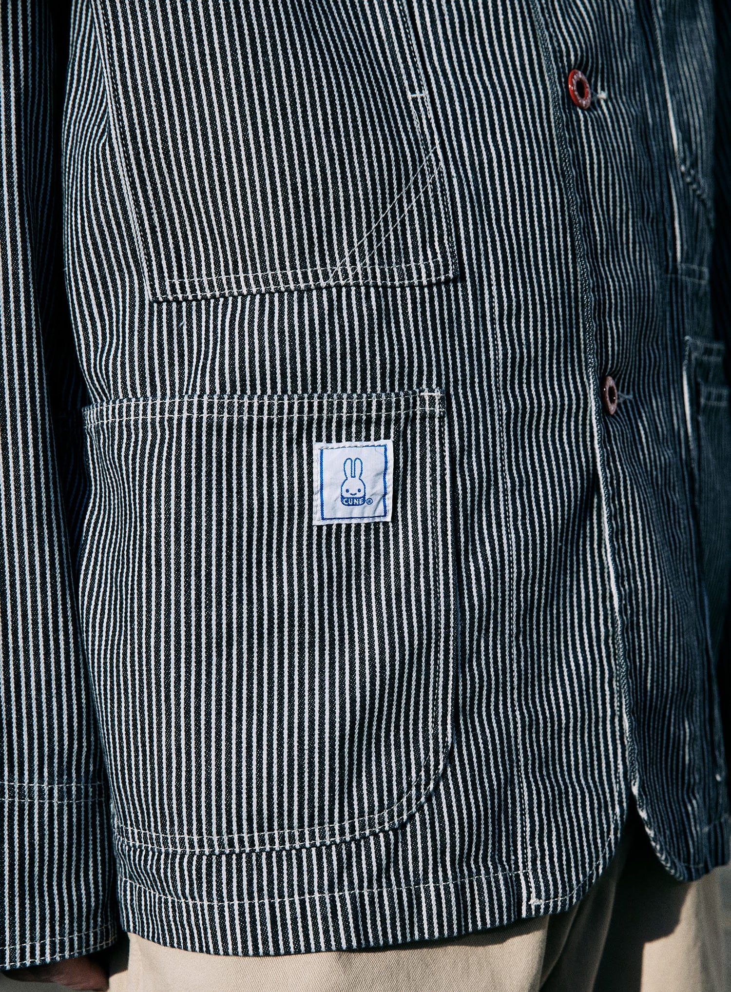 ＜CUNE RELAX WORK WEAR＞ カバーオール ヒッコリー