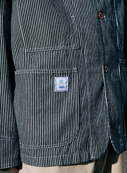 ＜CUNE RELAX WORK WEAR＞ カバーオール ヒッコリー