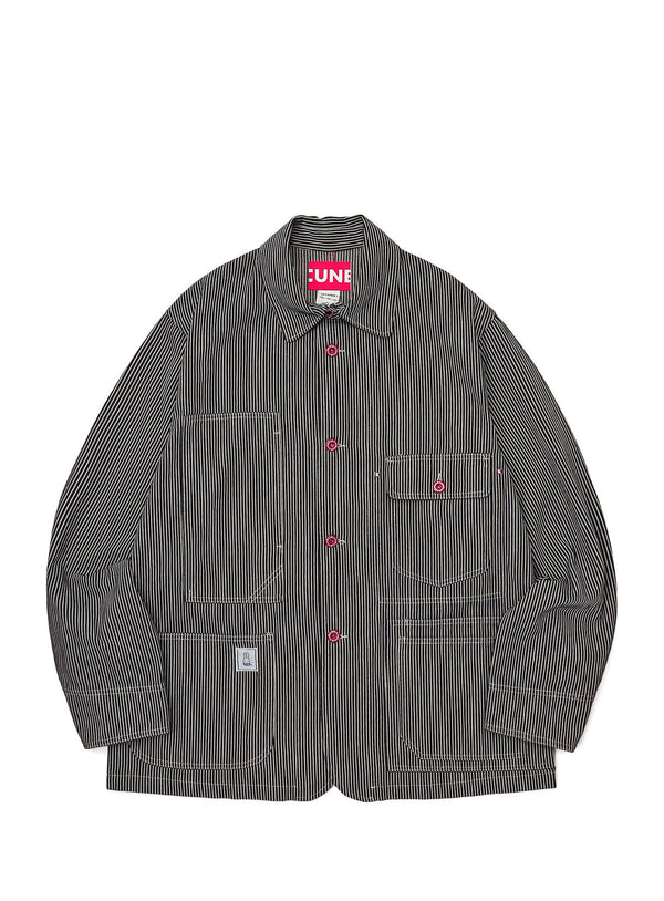＜CUNE RELAX WORK WEAR＞ カバーオール ヒッコリー