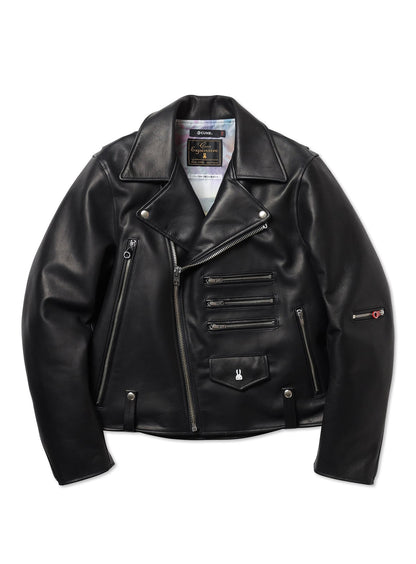 カウレザーの三RIDERS JACKET 白ウサギ