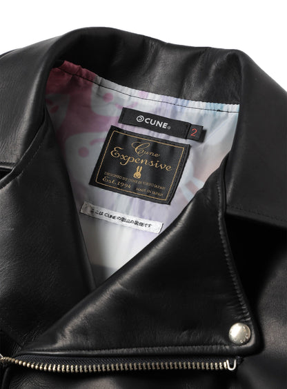 カウレザーの三RIDERS JACKET 白ウサギ