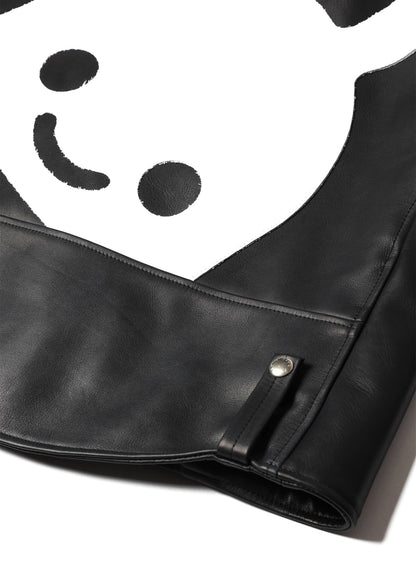 カウレザーの三RIDERS JACKET 白ウサギ