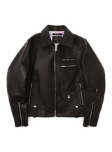カウレザーの二RIDERS JACKET 白ウサギ