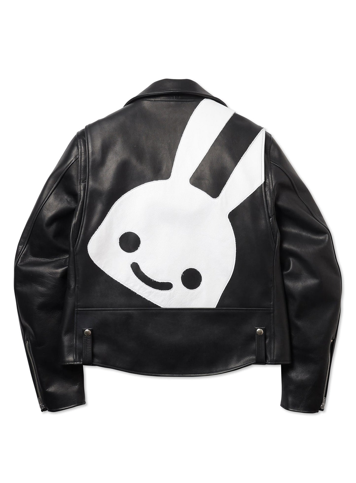 カウレザーの二RIDERS JACKET 白ウサギ