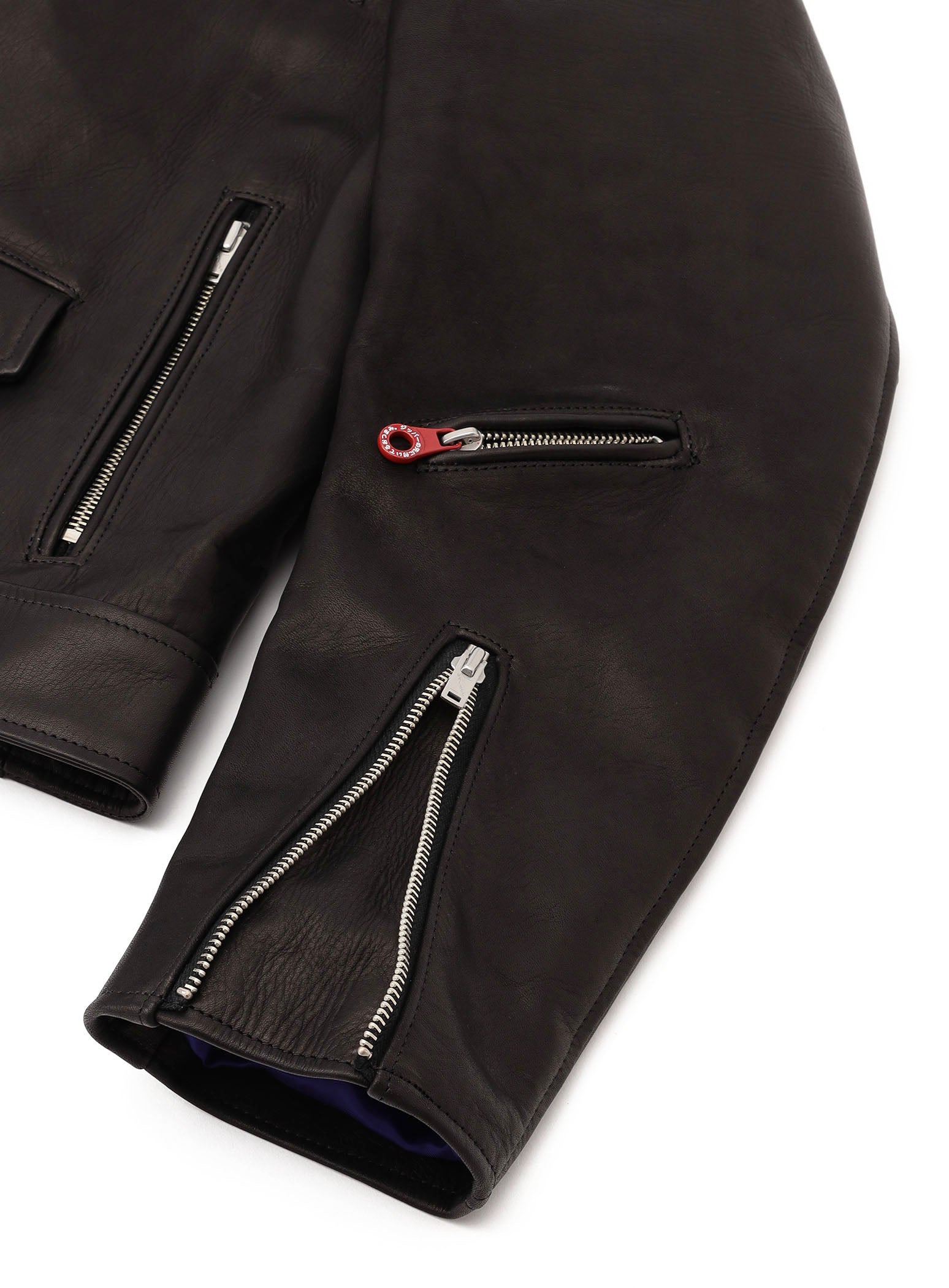 カウレザーの二RIDERS JACKET 白ウサギ – CUNE