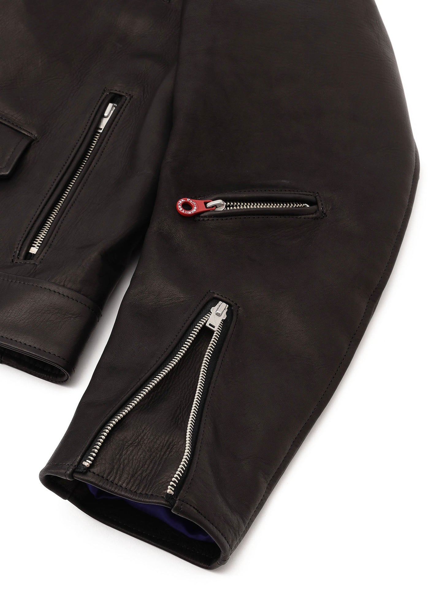 カウレザーの二RIDERS JACKET 白ウサギ