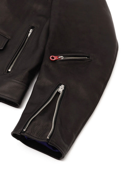 カウレザーの二RIDERS JACKET 白ウサギ