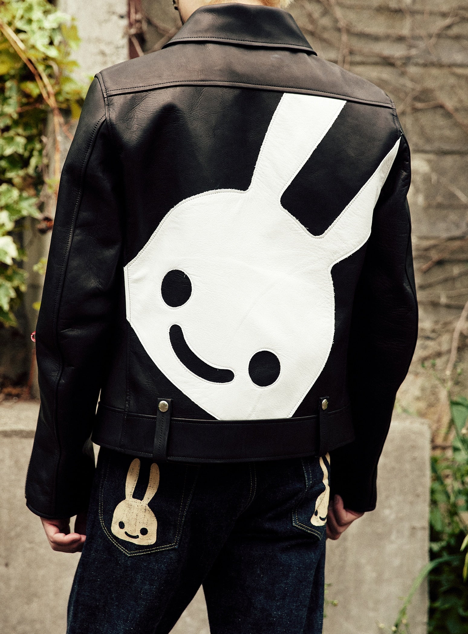 カウレザーの二RIDERS JACKET 白ウサギ – CUNE