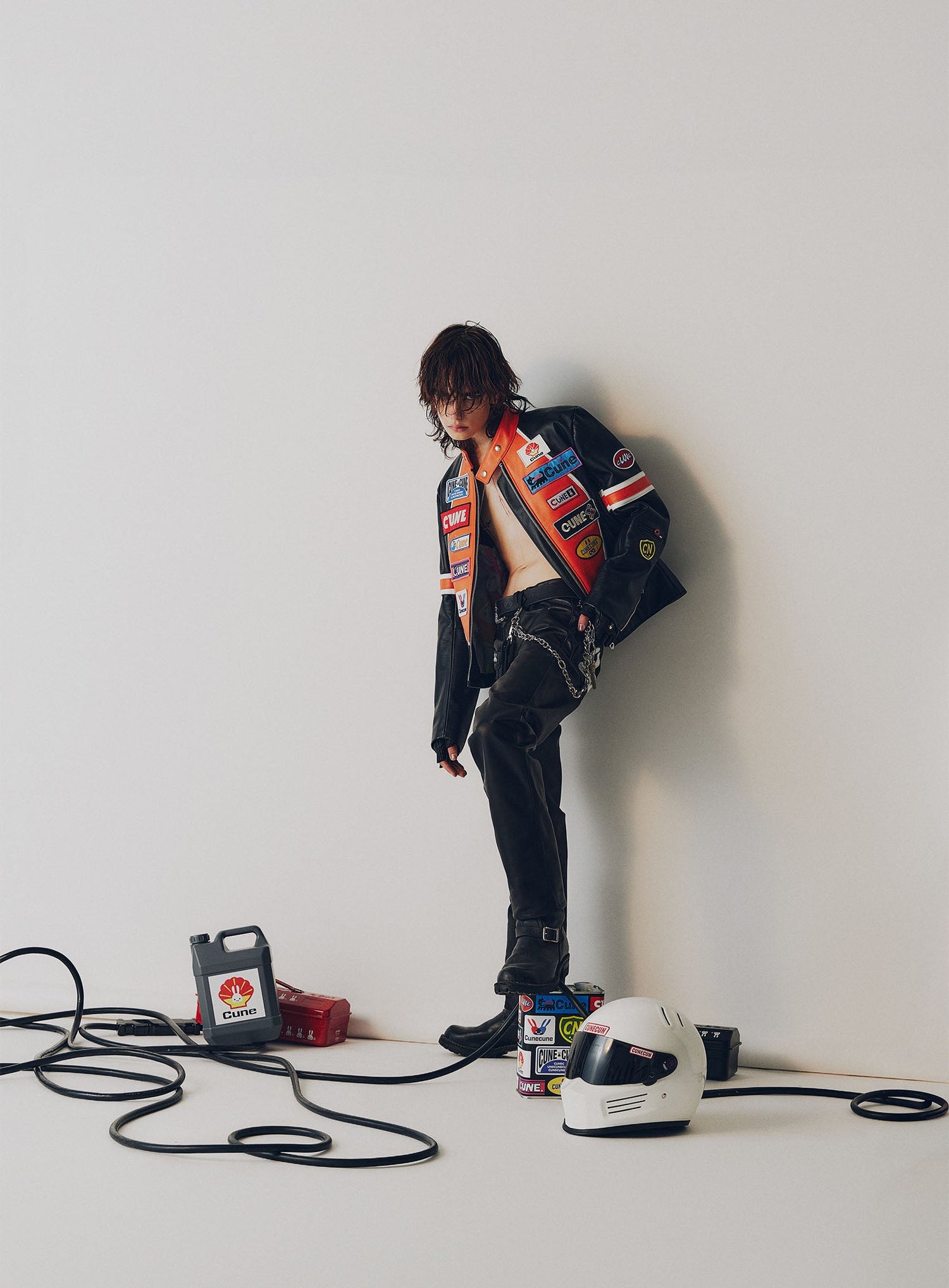 ワッペン MOTORCYCLE JACKET