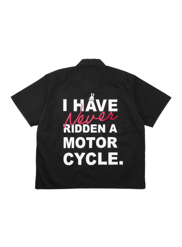 半袖ワークシャツ 文字