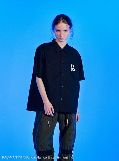 PAC-MAN COLLAB WORK SHIRTS 耳付きゴースト
