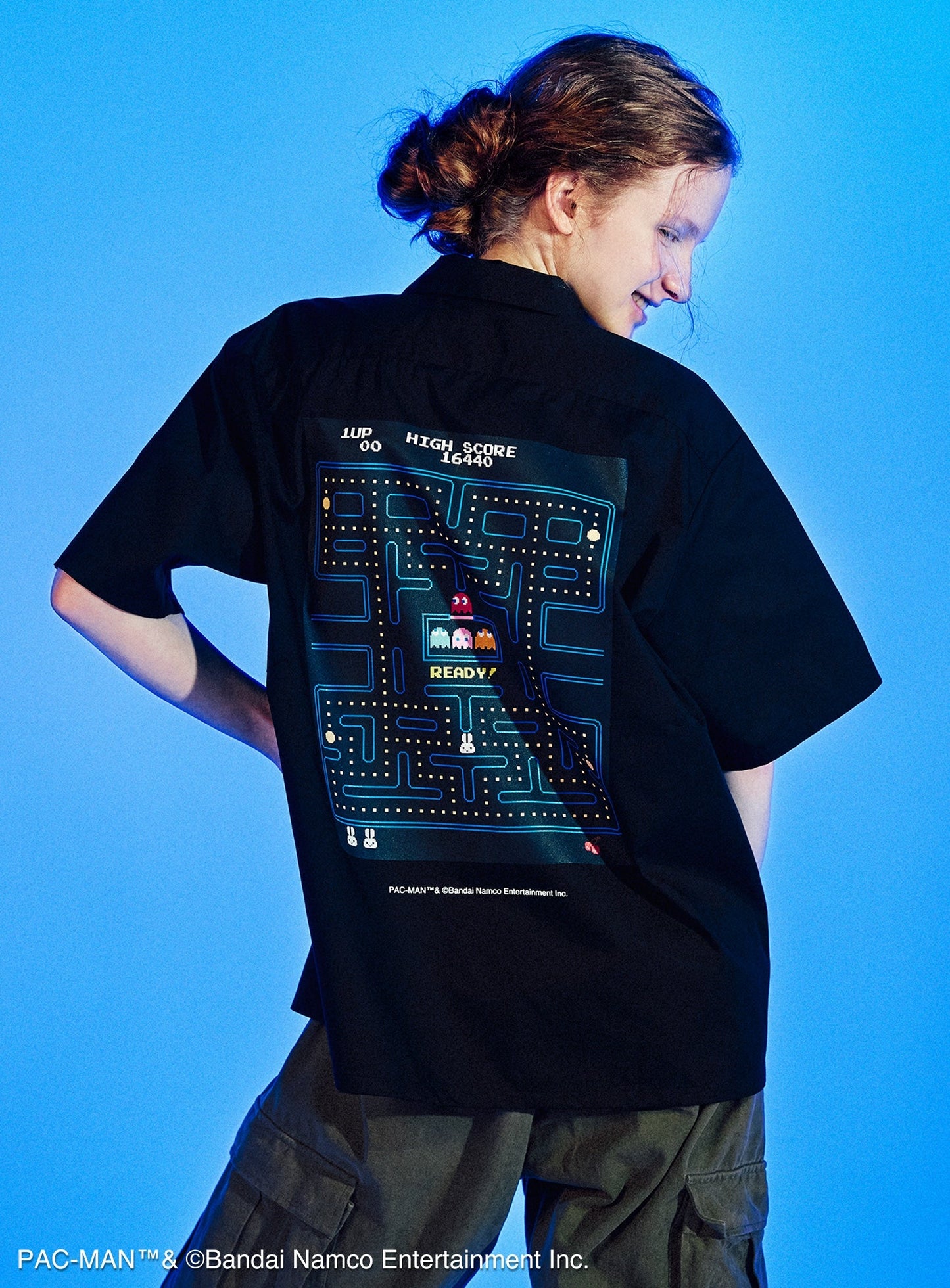 PAC-MAN COLLAB WORK SHIRTS メイズにウサギ