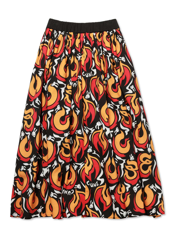 ファイヤーロングギャザースカート