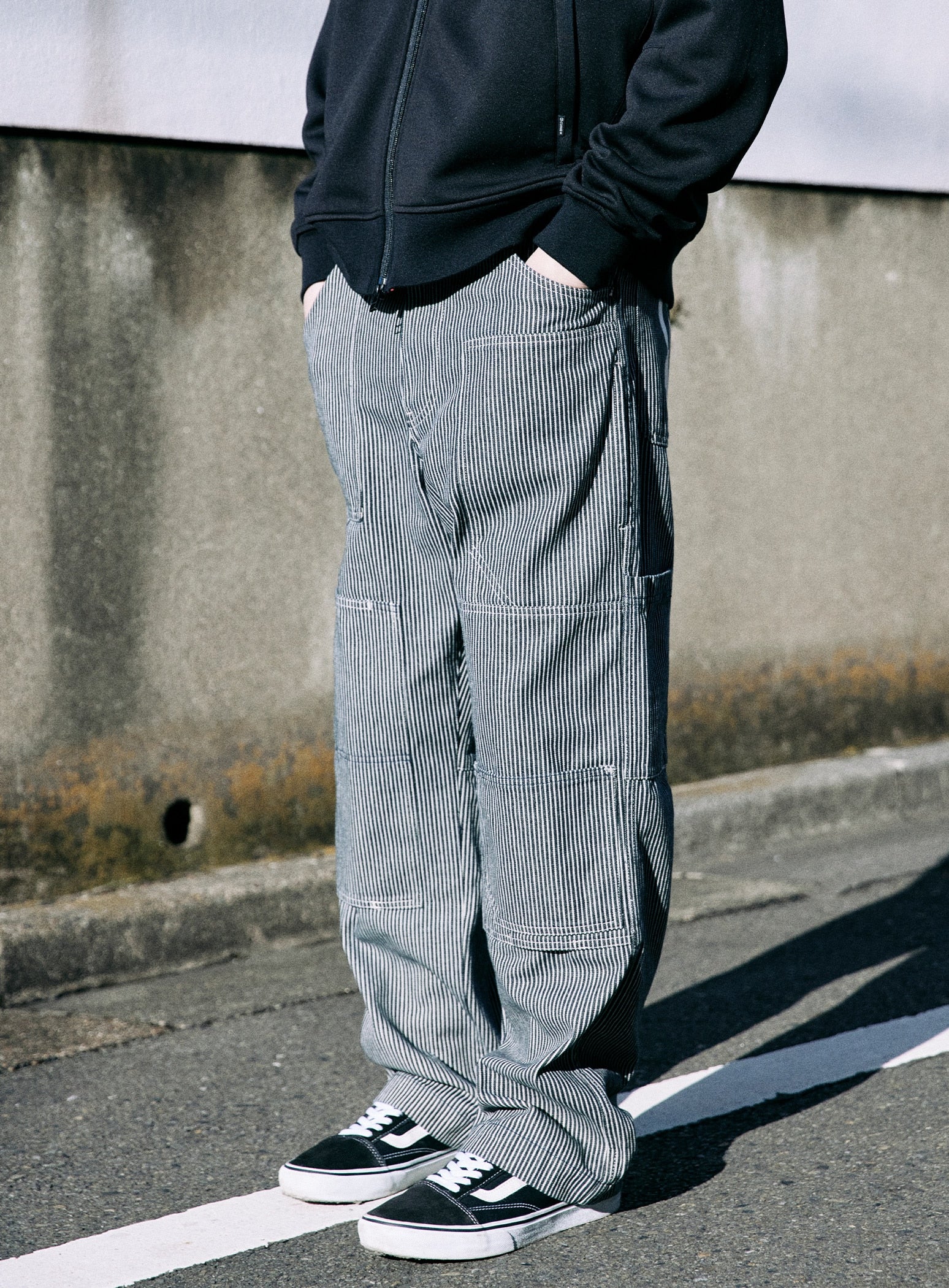 CUNE RELAX WORK WEAR＞ ペインターパンツ ヒッコリー