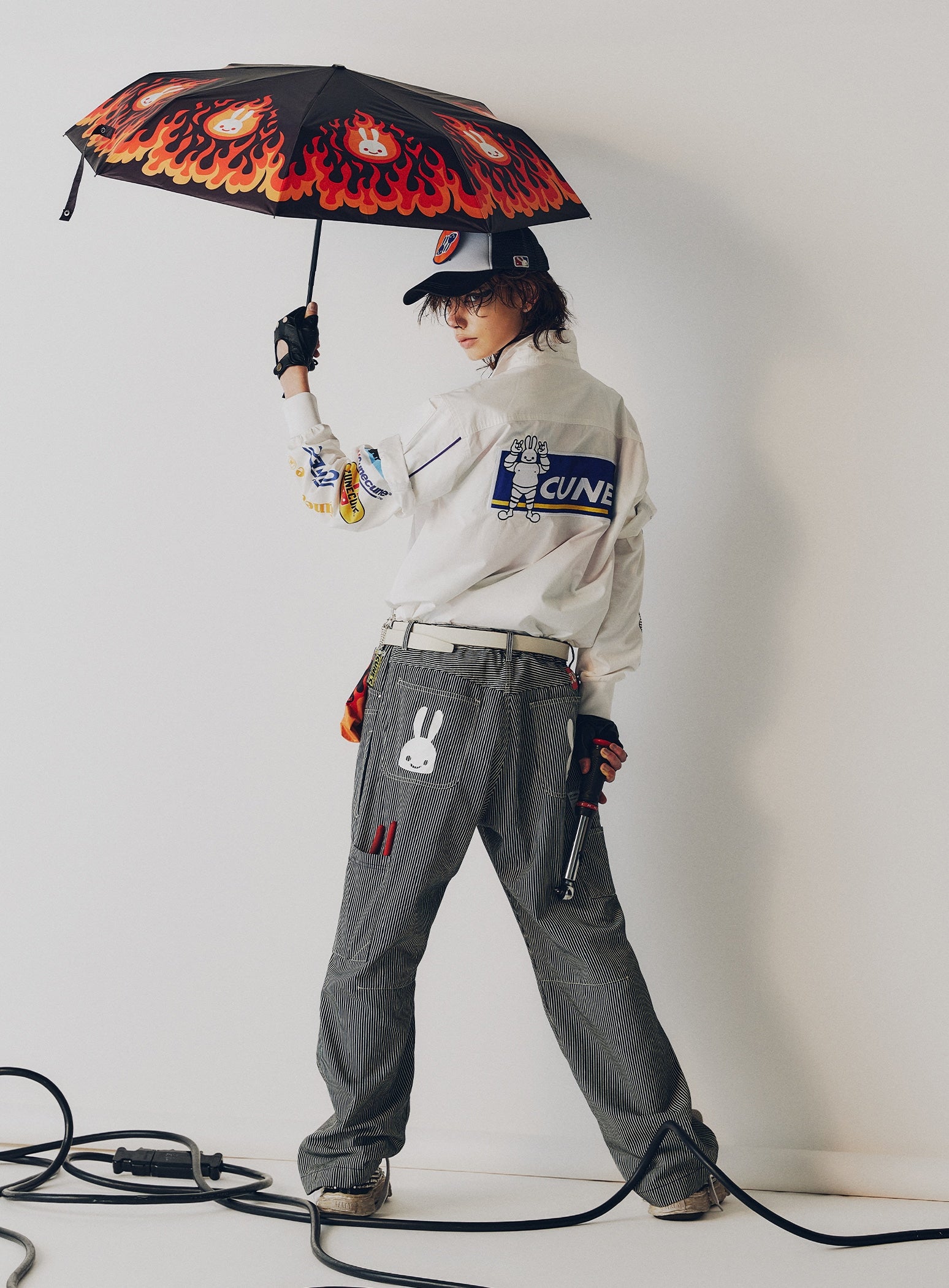 CUNE RELAX WORK WEAR＞ ペインターパンツ ヒッコリー