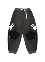 切り替えスウェットワイドパンツ