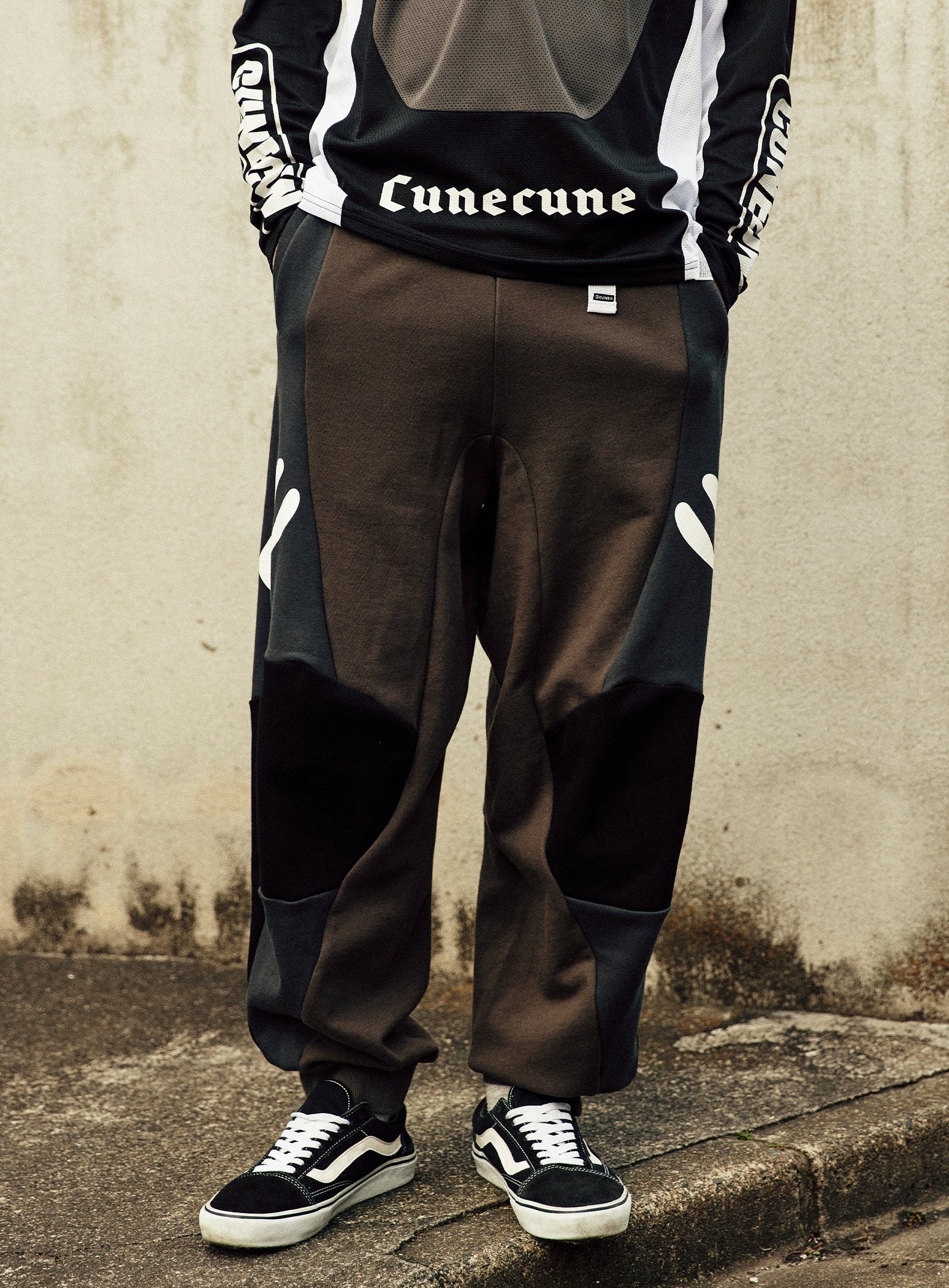 切り替えスウェットワイドパンツ – CUNE