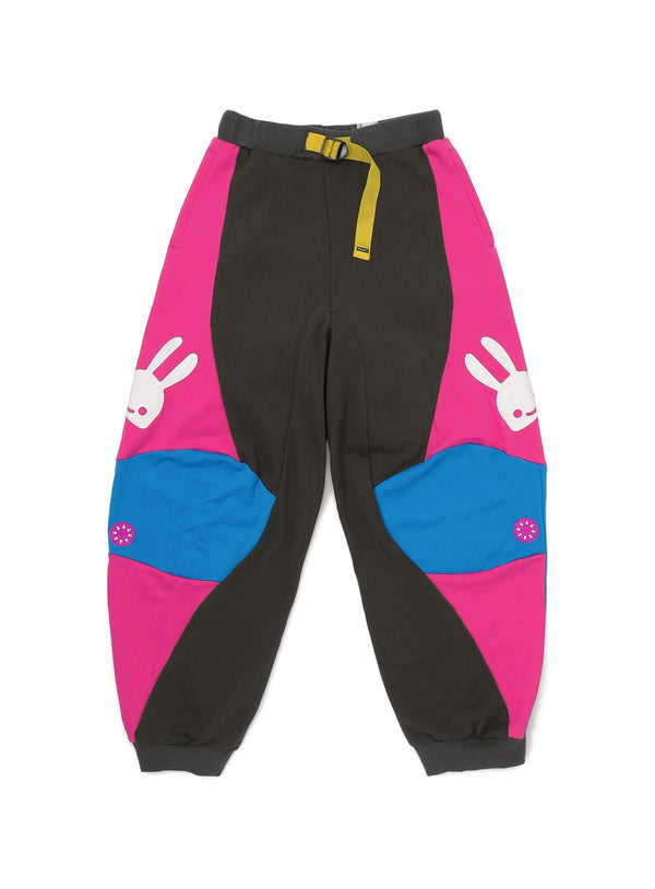 切り替えスウェットワイドパンツ