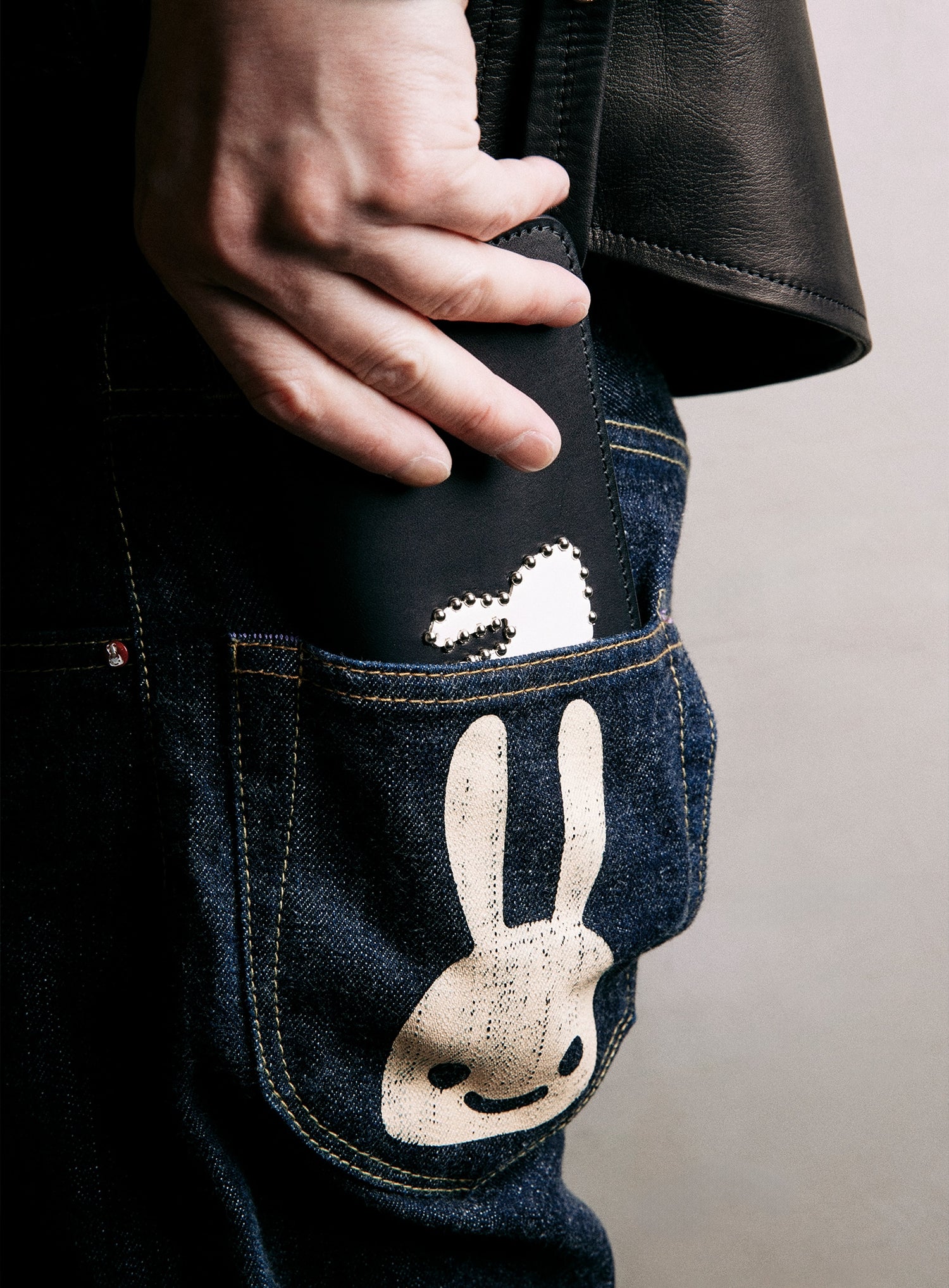 PATCH LONG LEATHER WALLET U1