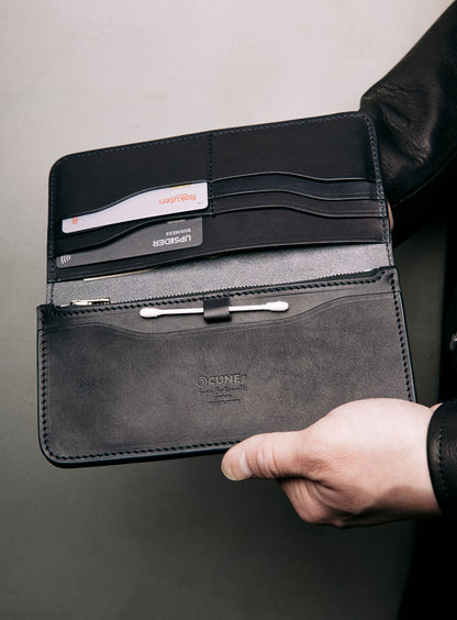 PATCH LONG LEATHER WALLET U1
