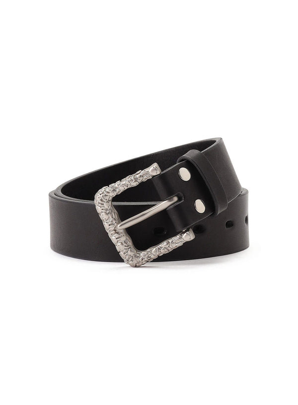 ウサギがいっぱいバックルレザーベルト