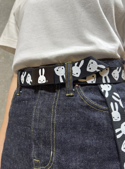 ウサギプリントベルト