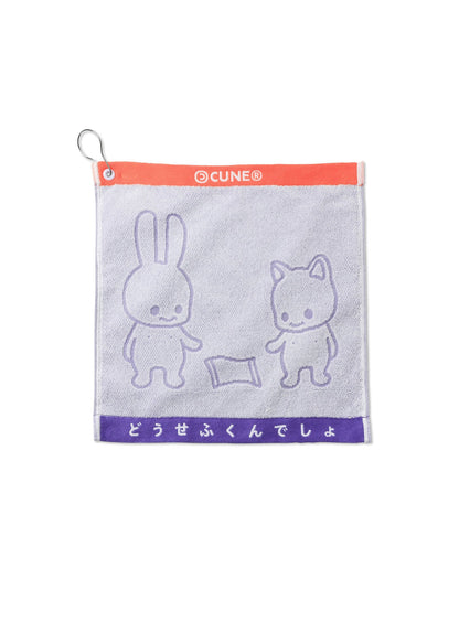 ハンドタオル うさちゃんとねこちゃん