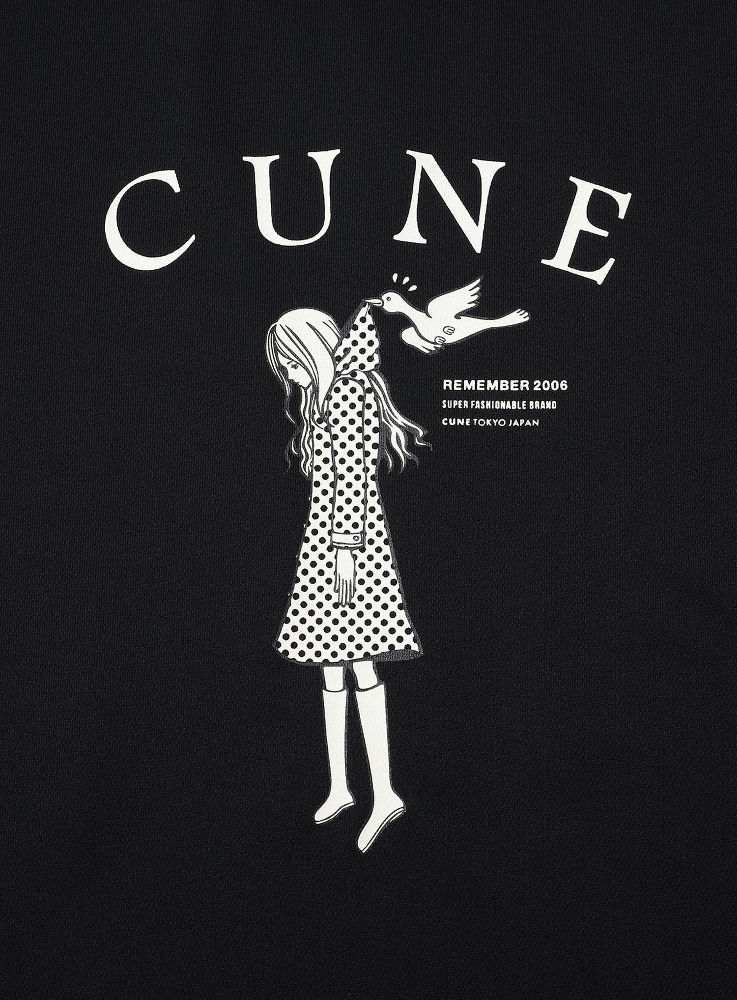 CUNE DRY T-SHIRTS 鳥と少女