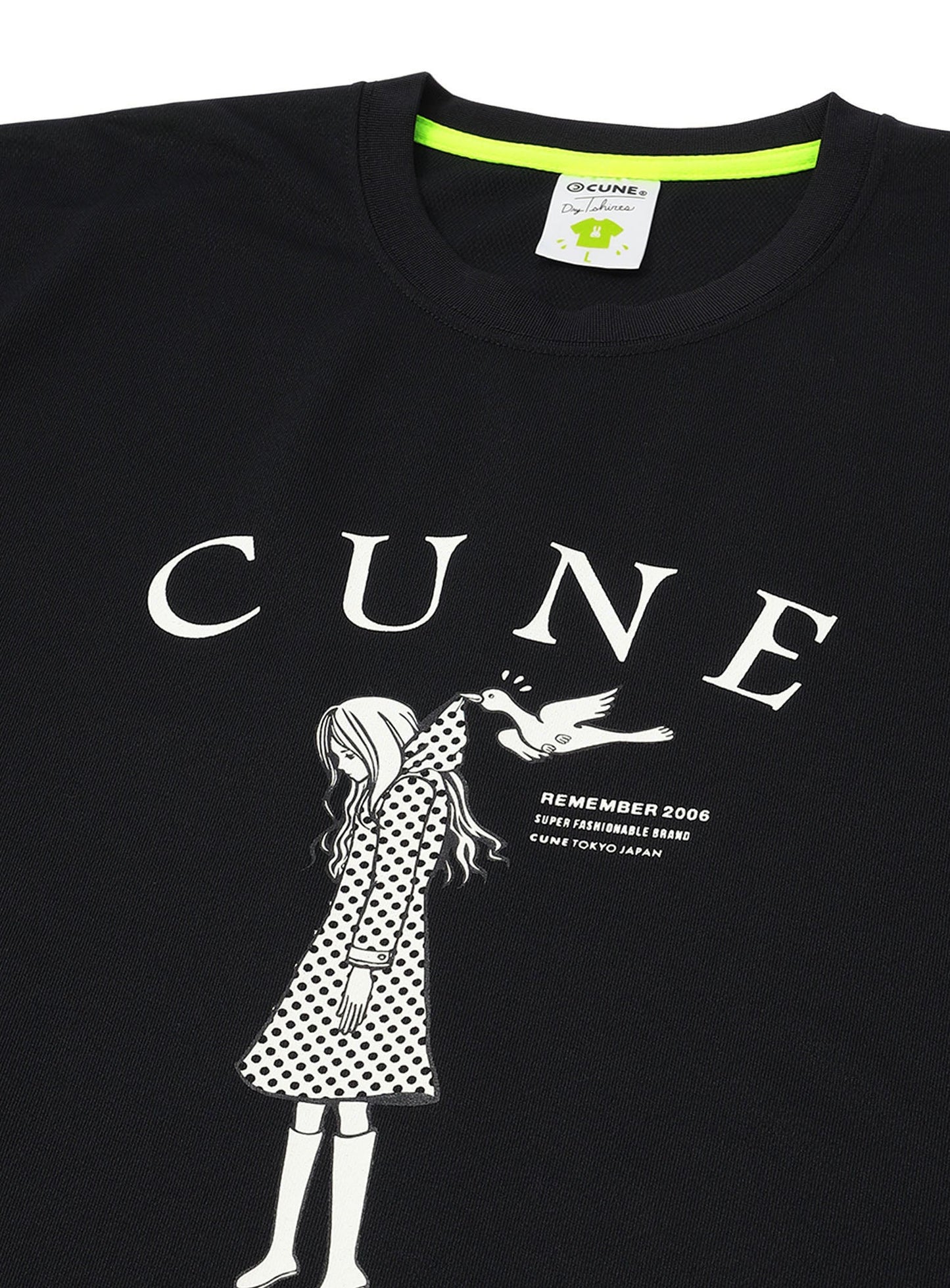 CUNE DRY T-SHIRTS 鳥と少女