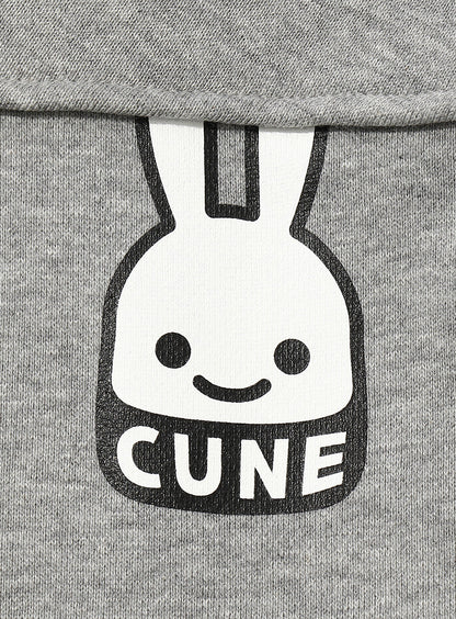 裏毛のダッフル風パーカー