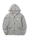 裏毛のダッフル風パーカー