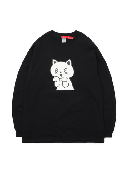CUNE LS Tee ネコびっくり