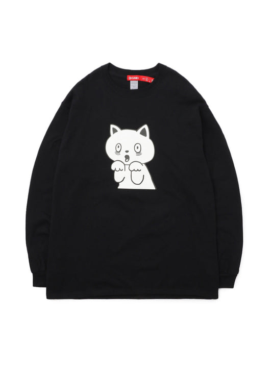 CUNE LS Tee ネコびっくり