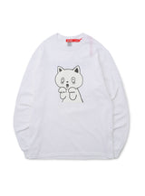CUNE LS Tee ネコびっくり
