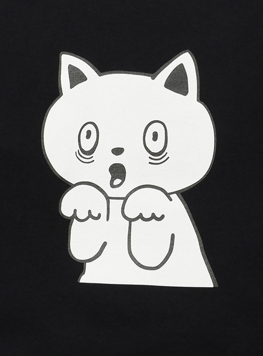 CUNE LS Tee ネコびっくり