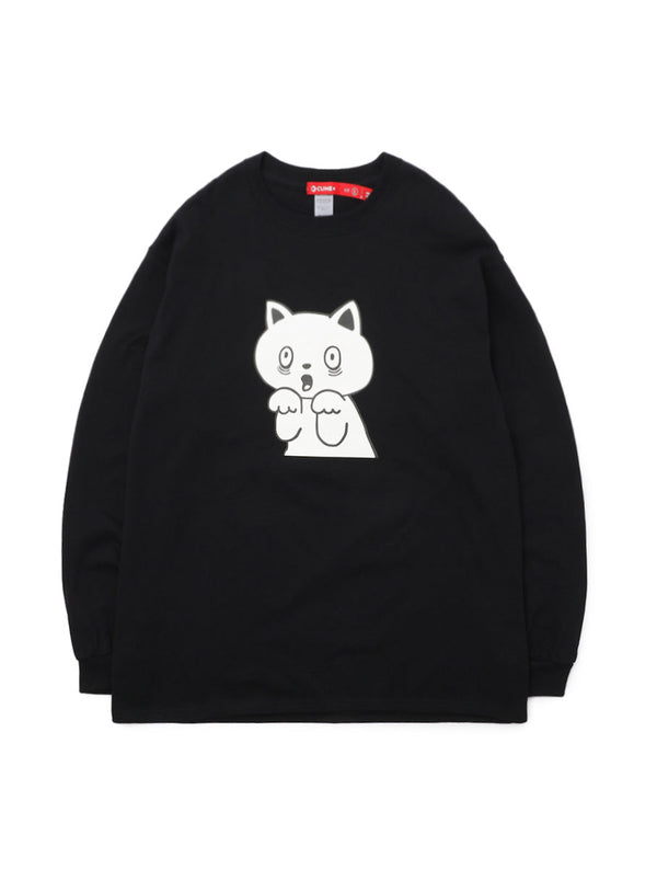 CUNE LS Tee ネコびっくり