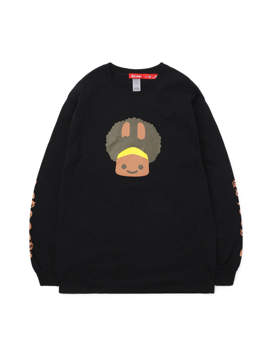 CUNE LS Tee アフロ