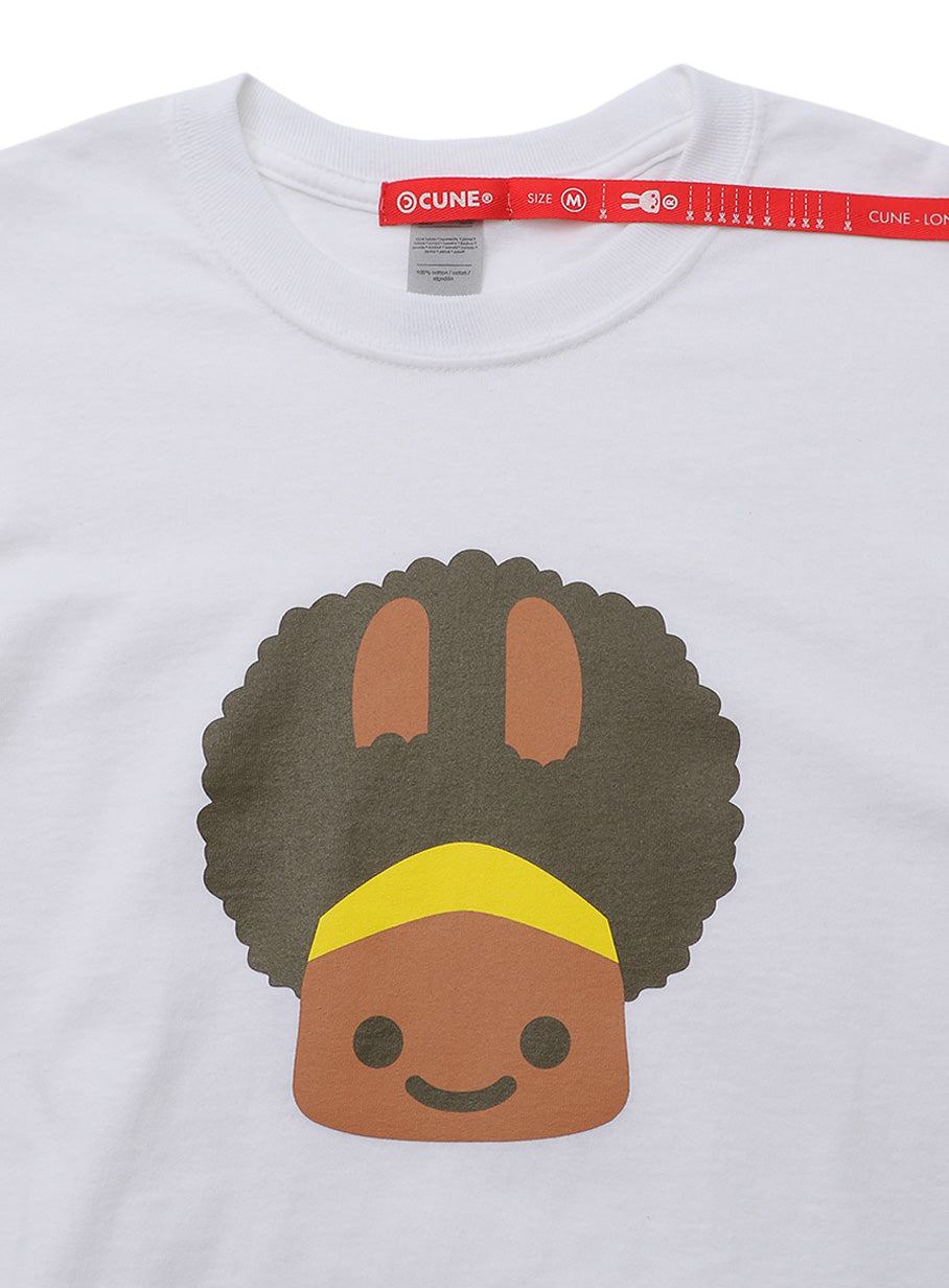 CUNE LS Tee アフロ