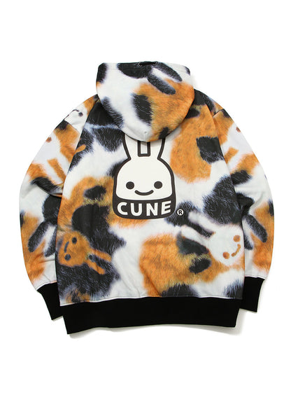 三毛猫うさぎパーカー