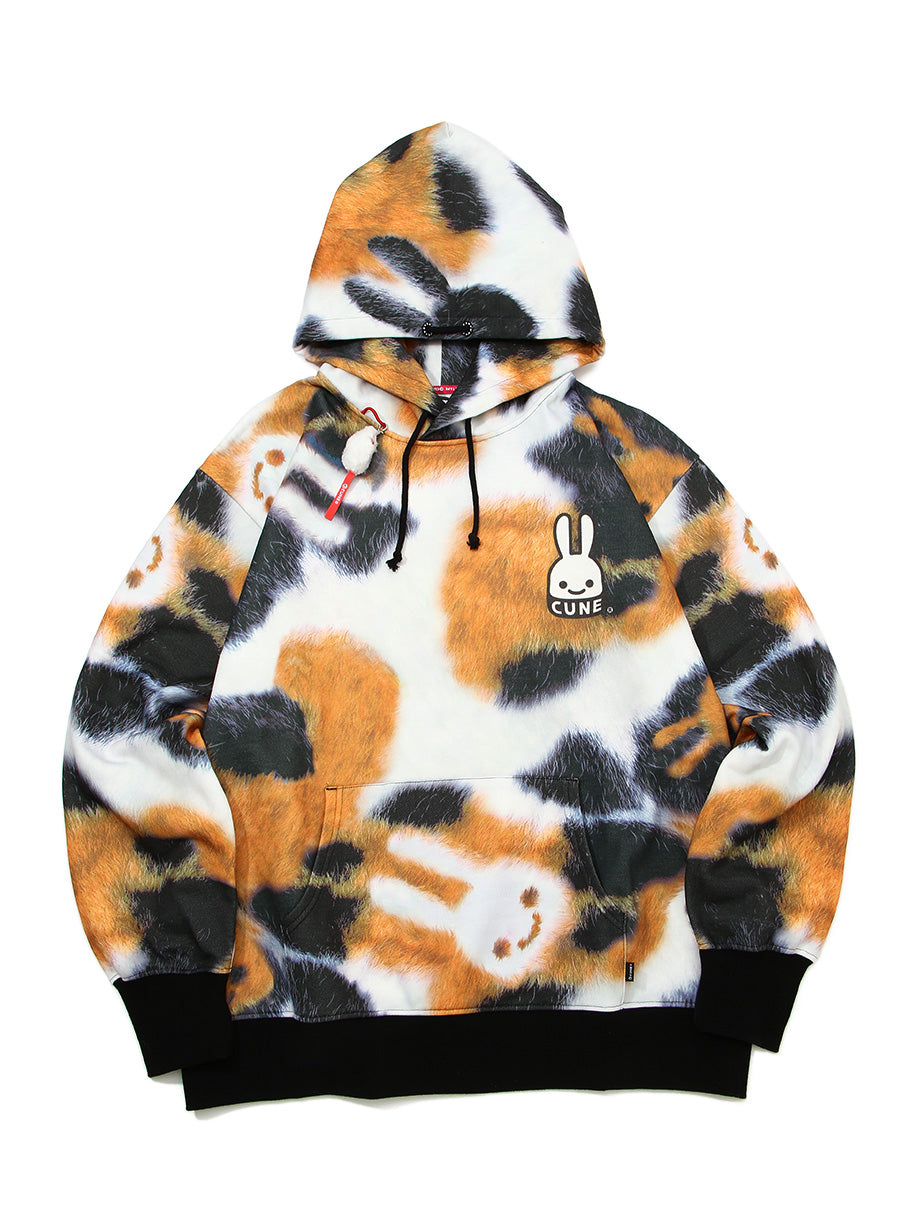 三毛猫うさぎパーカー