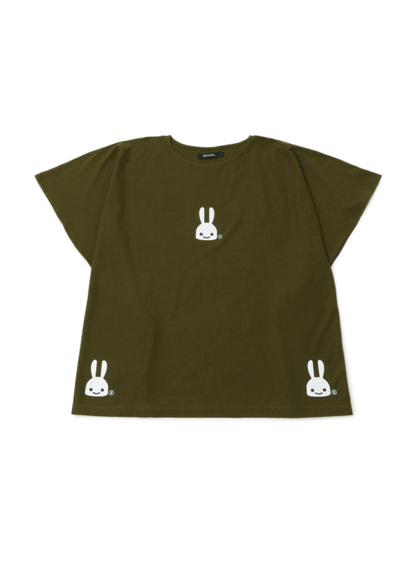 四角いTシャツ ウサギ3匹