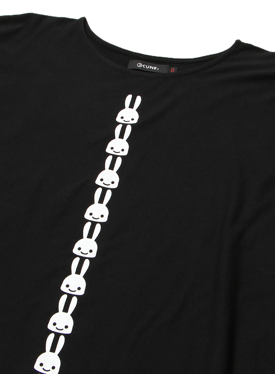 四角いTシャツ ウサギ25匹