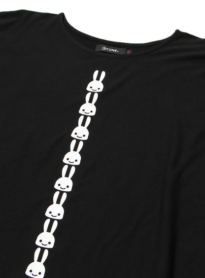 四角いTシャツ ウサギ25匹
