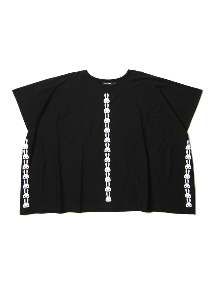 四角いTシャツ ウサギ25匹
