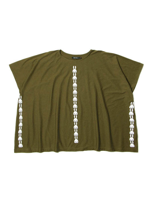四角いTシャツ ウサギ25匹