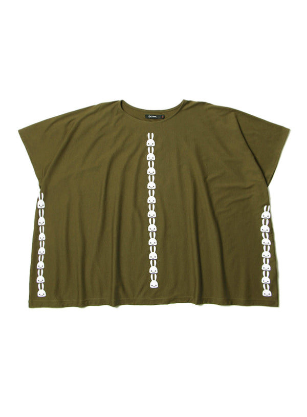 四角いTシャツ ウサギ25匹