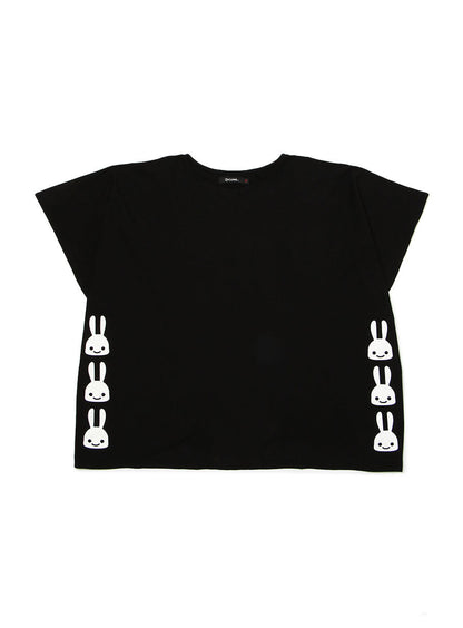 四角いTシャツ ウサギ6匹