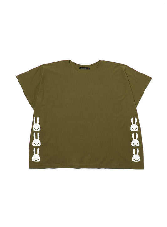 四角いTシャツ ウサギ6匹