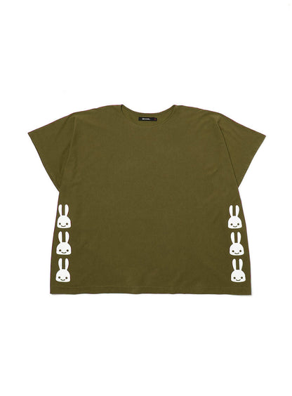 四角いTシャツ ウサギ6匹
