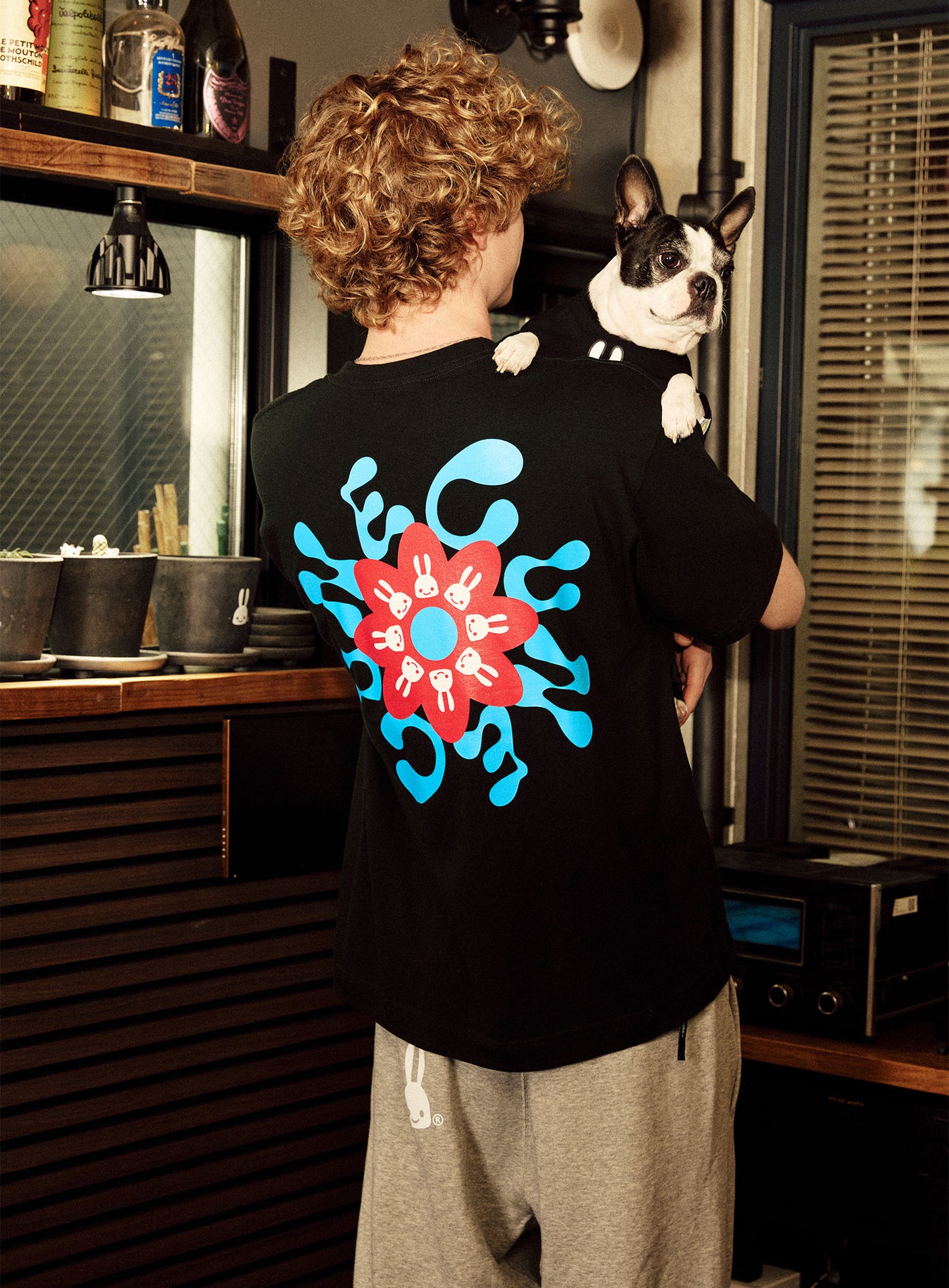 犬と人 人のS/S Tee フラワー